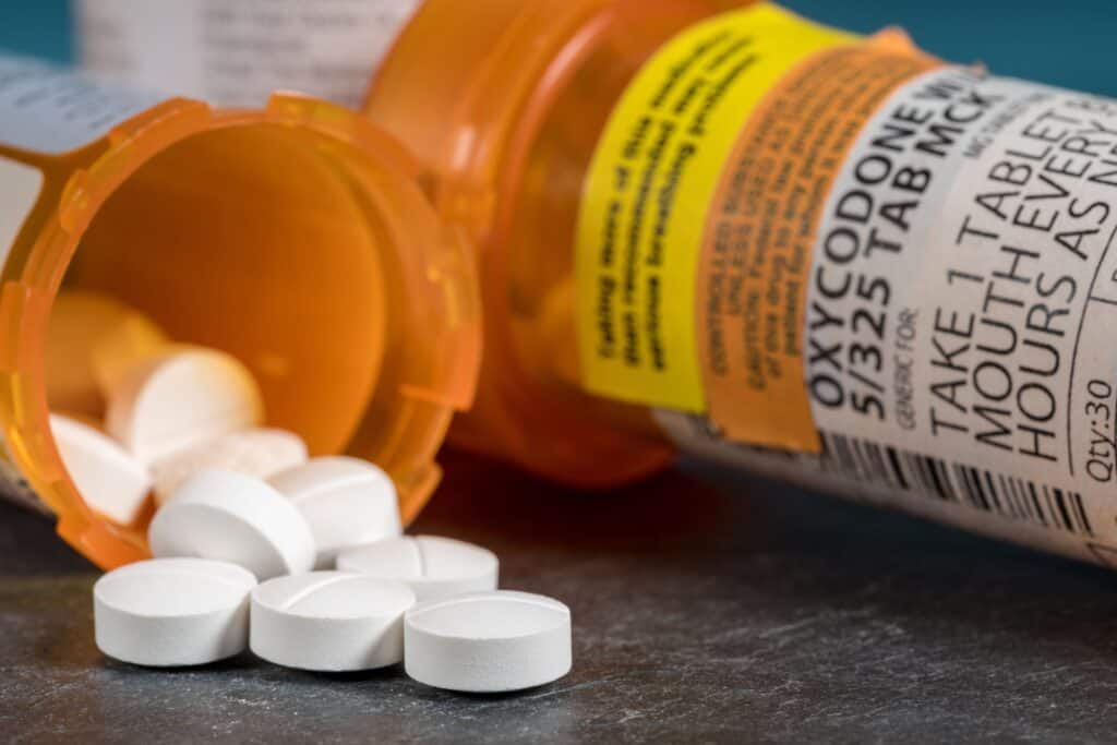 prescription drug pills and bottles